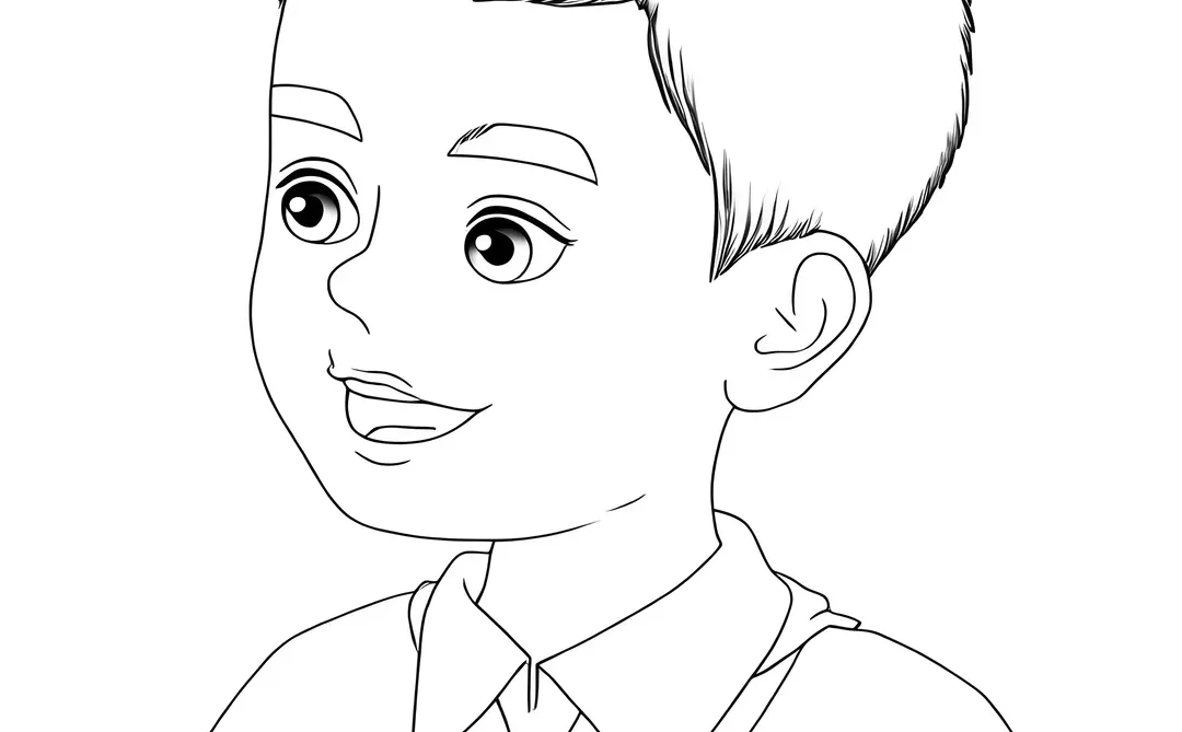 三年级上英语人物线稿 ，有需要的可以拿啦