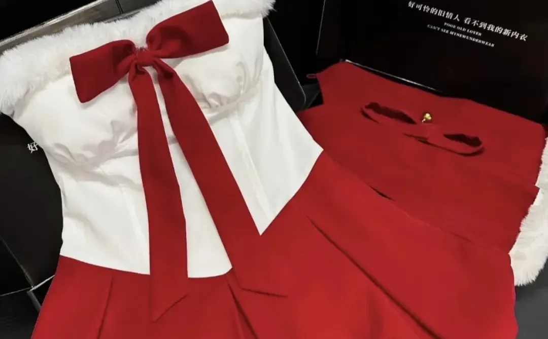 圣诞小裙子谁穿谁好看啊！