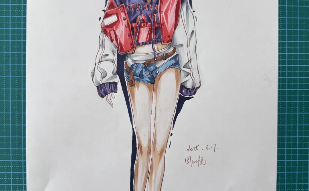 白描线条女孩～～～～～～～～