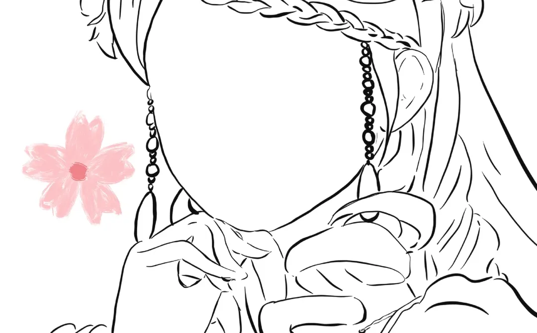 叶罗丽黑白线稿🥳