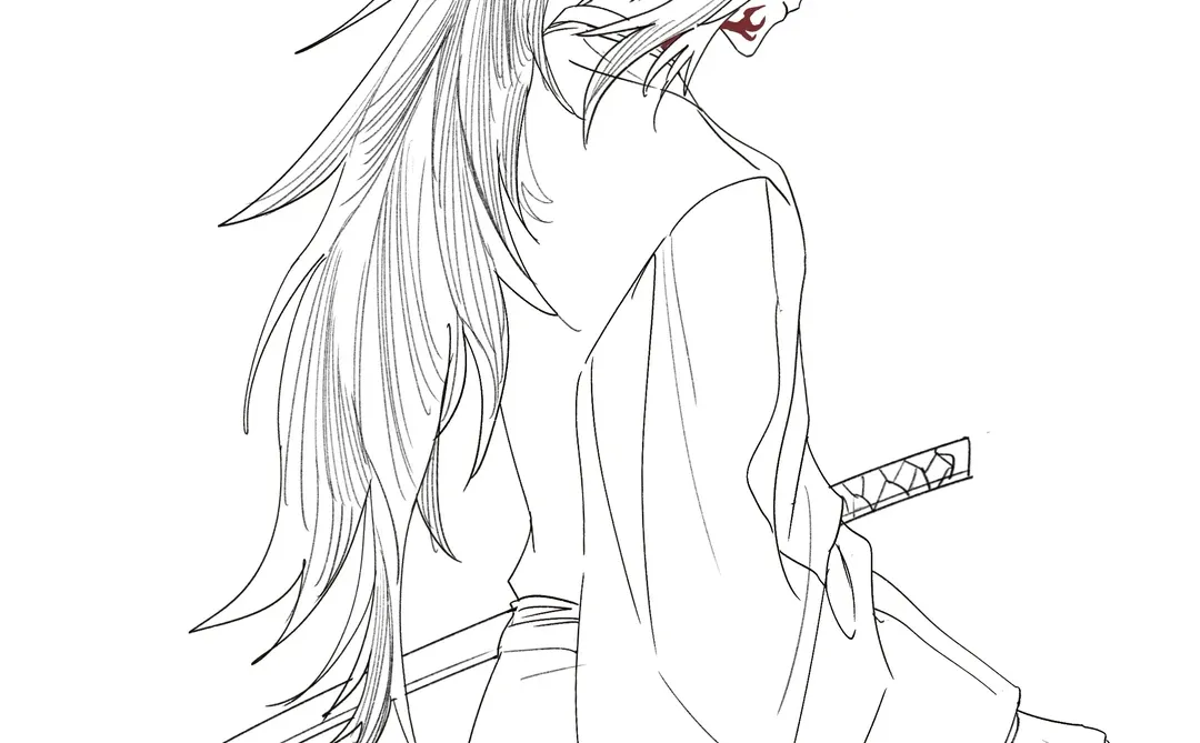 黑死牟大人就这么乖乖地坐