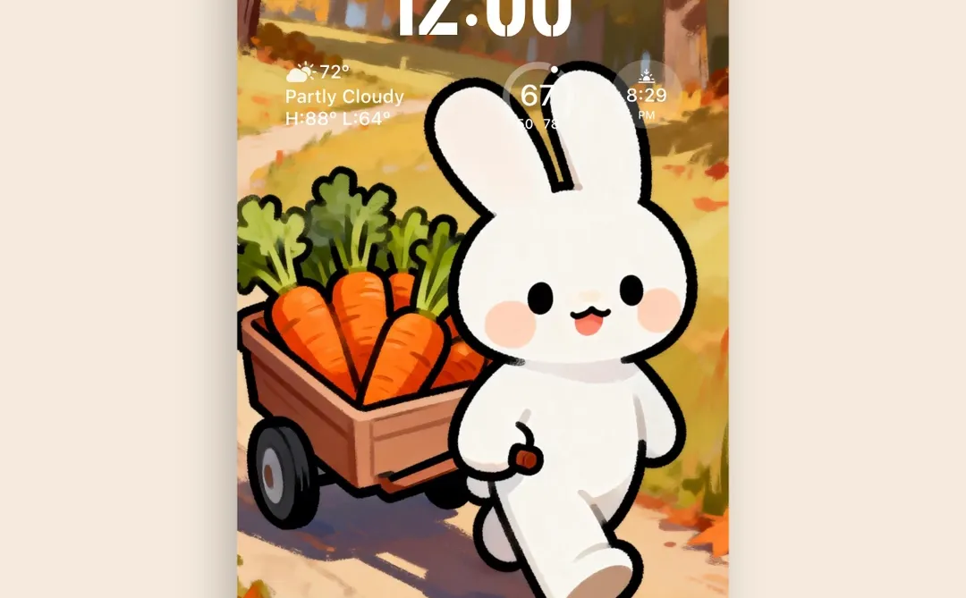 电脑壁纸 A-20雪地小熊