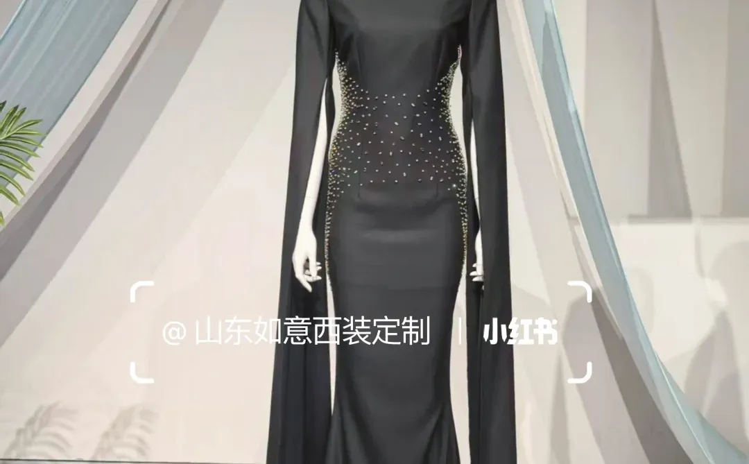 黑纱曳地，美到失语的高定礼裙