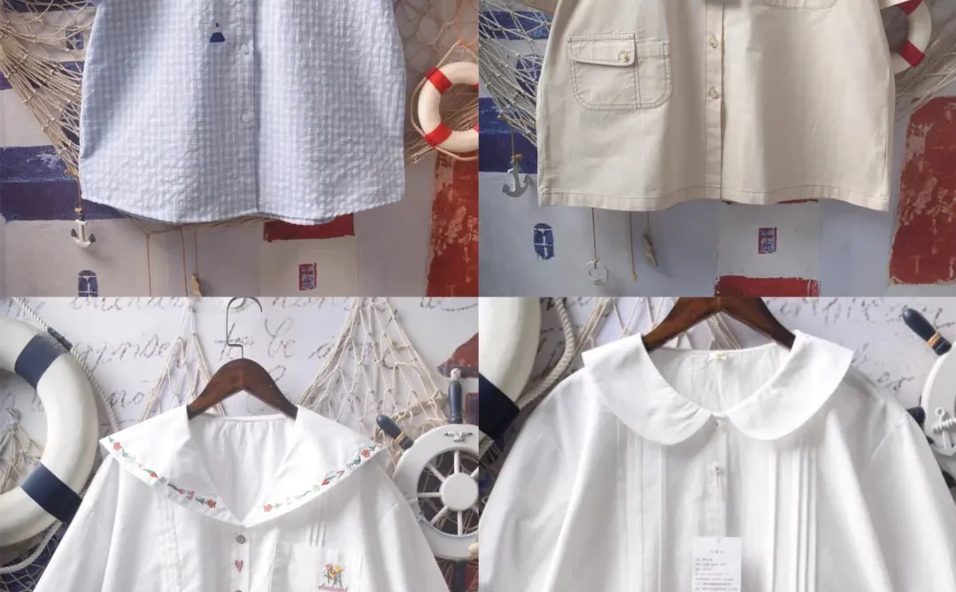 日系休闲宽松纯棉衬衣，均价29💰