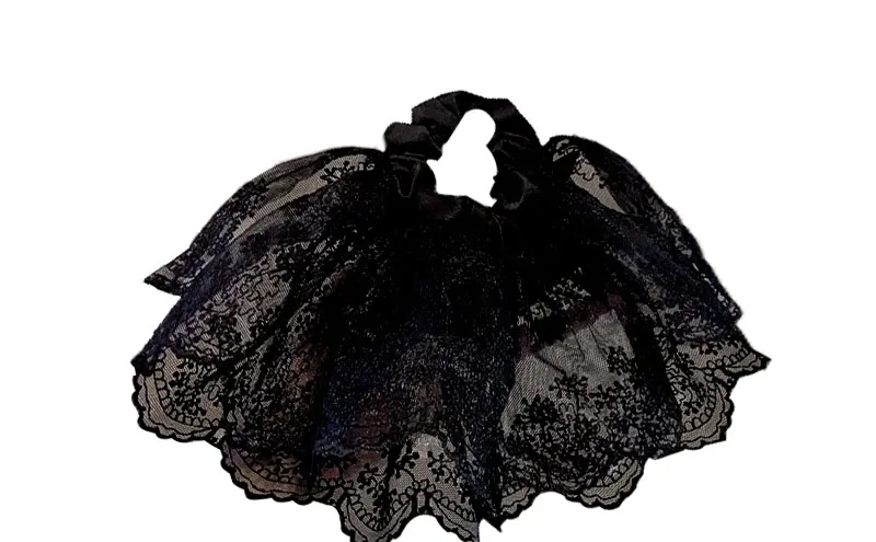 🌈复古蕾丝发圈｜低马尾也能这么有气质