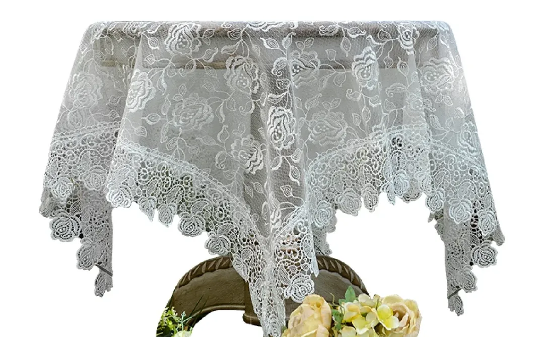 ✨复古蕾丝桌布，氛围感拉满！