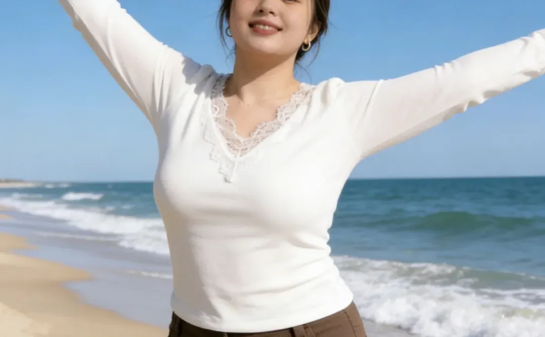 微胖秋冬蕾丝打底，氛围感拿捏了