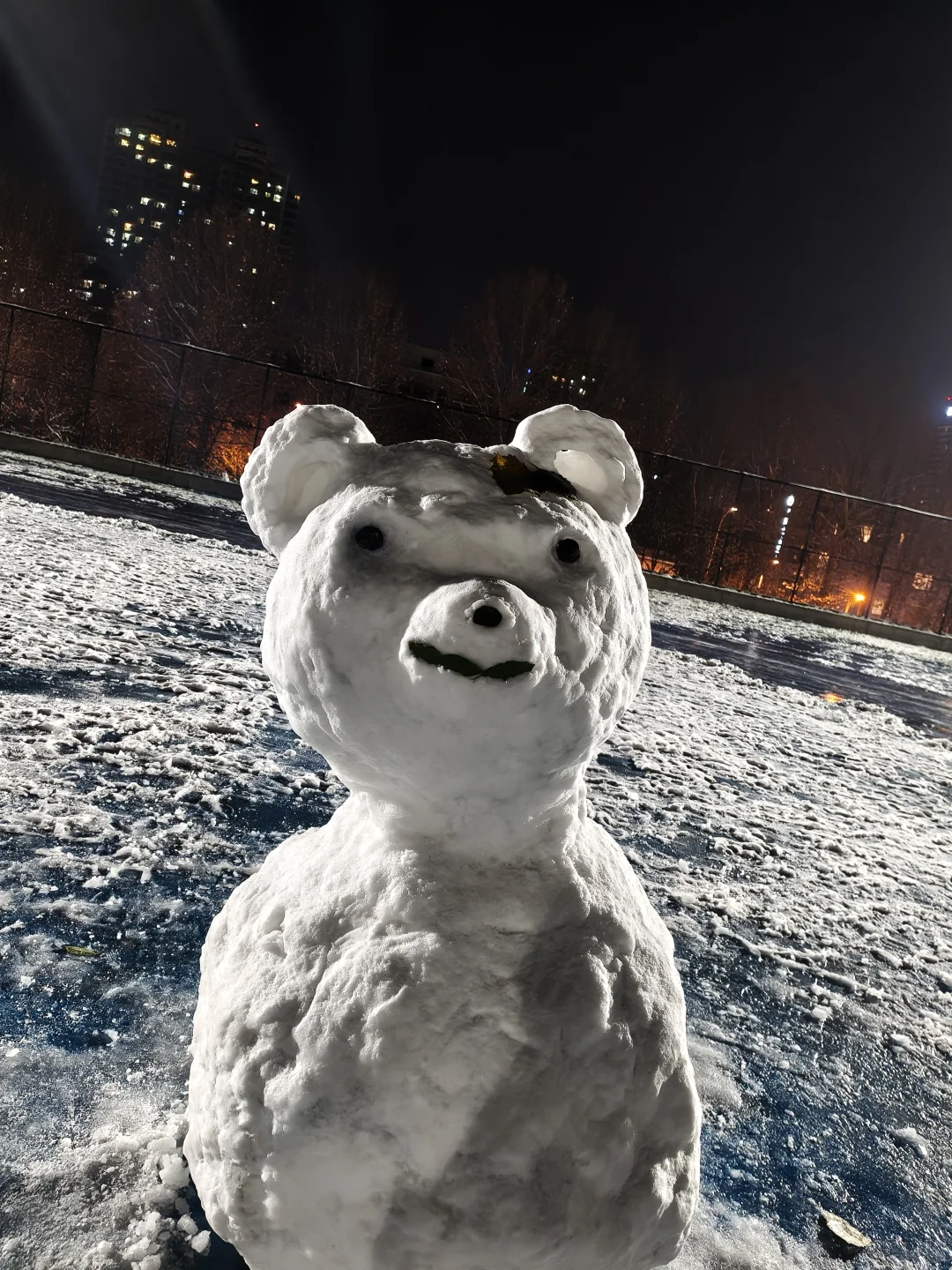 感觉雪天游泳别有雅趣