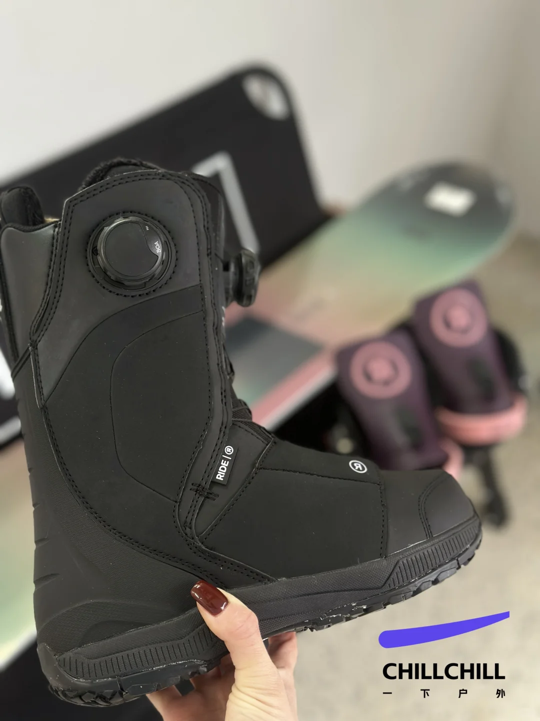 颜值➕控板力的女神雪板