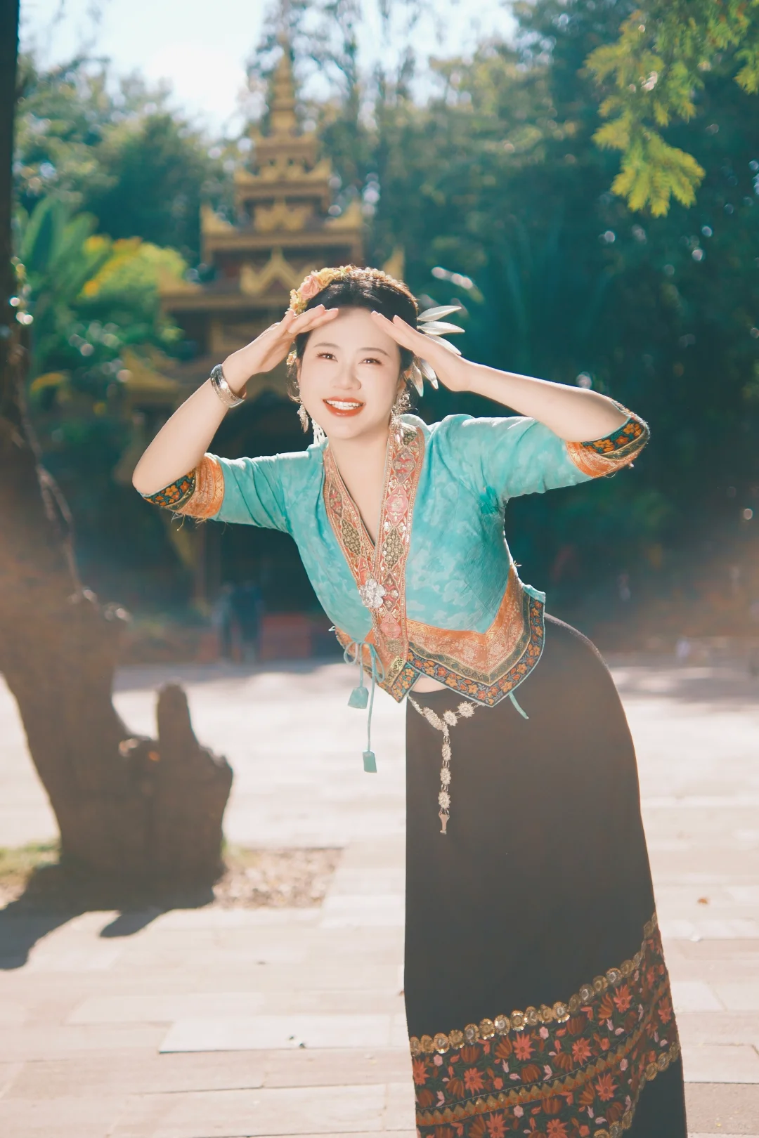 带老妈拍傣族写真！100多花得血赚💸