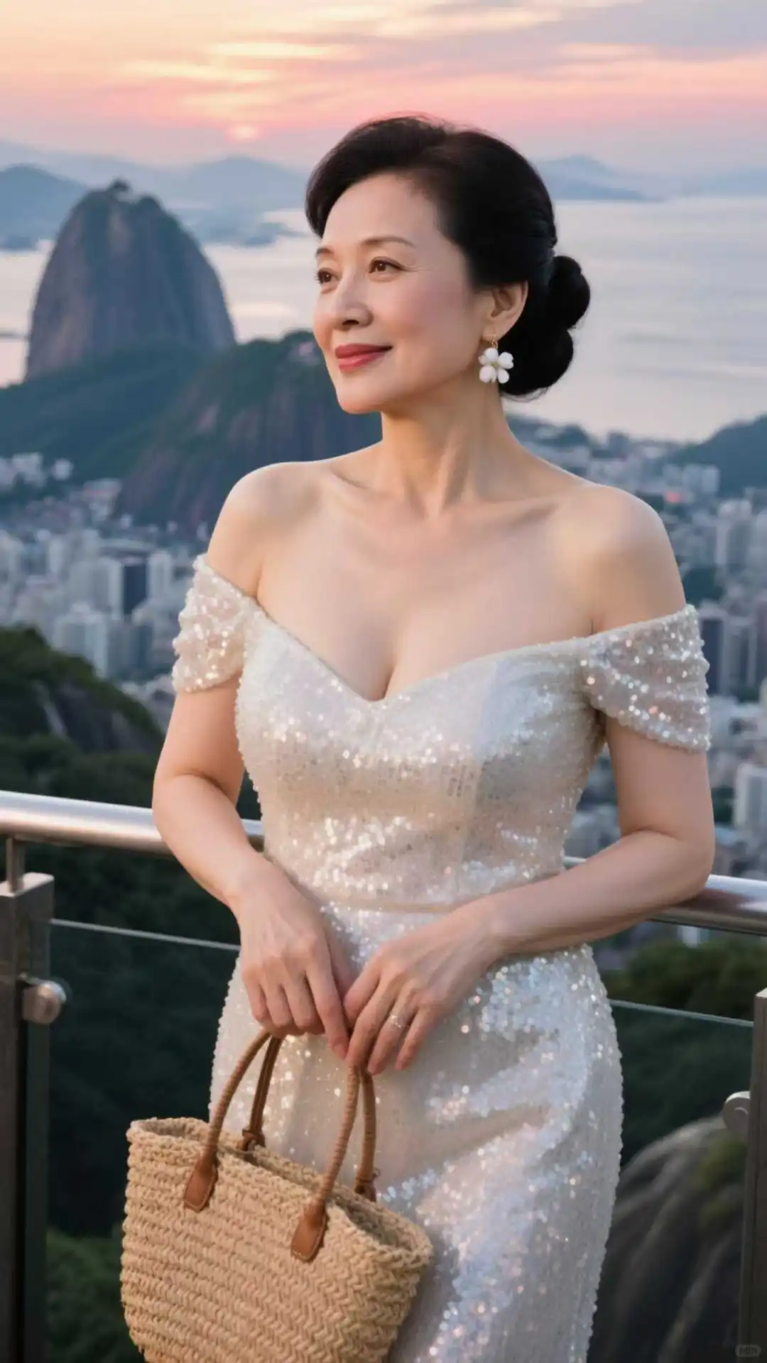 成熟韵味舒展，48岁阿姨裹着温柔底气