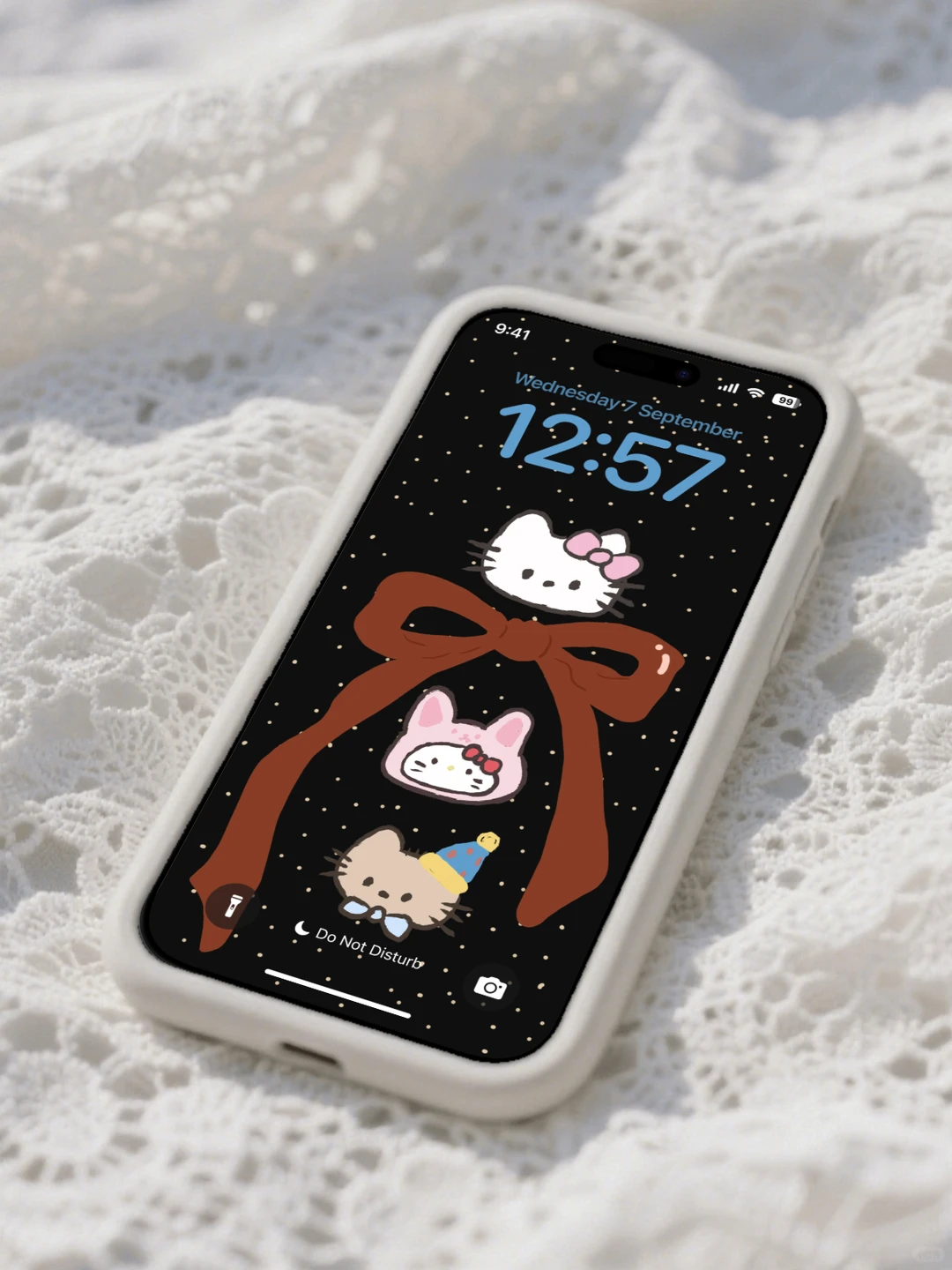 蝴蝶结手机壁纸|哈喽Kitty 0196