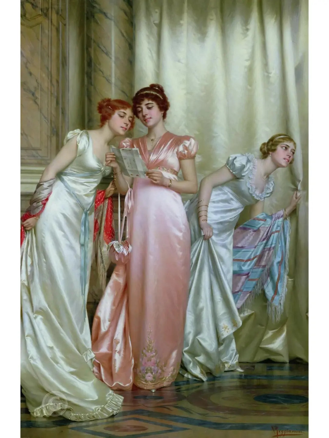 美到窒息！古典油画里的西方服饰！