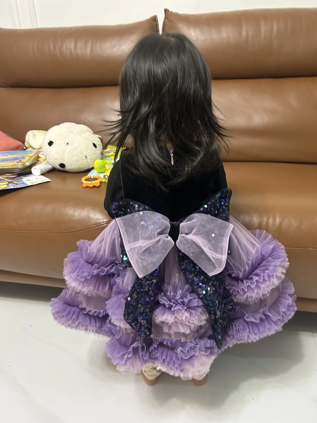 2岁女鹅的新年小裙子