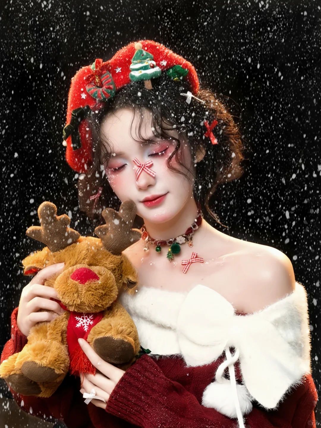 这么潦草…确定吗？！雪花精灵圣诞写真🎄