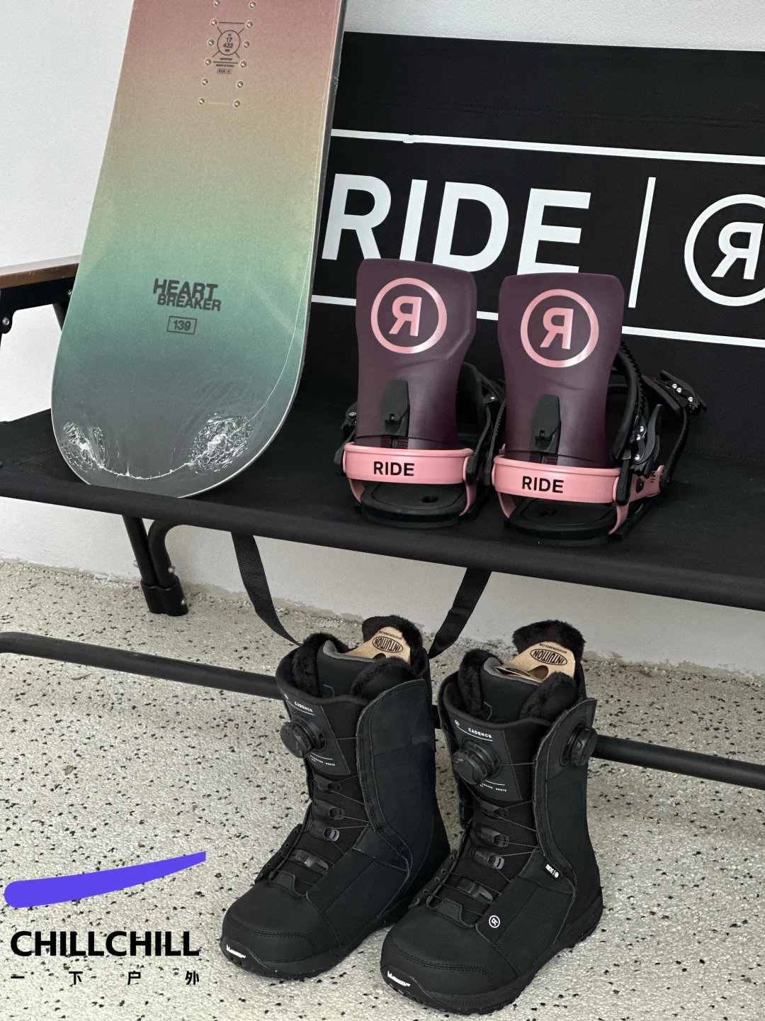 颜值➕控板力的女神雪板