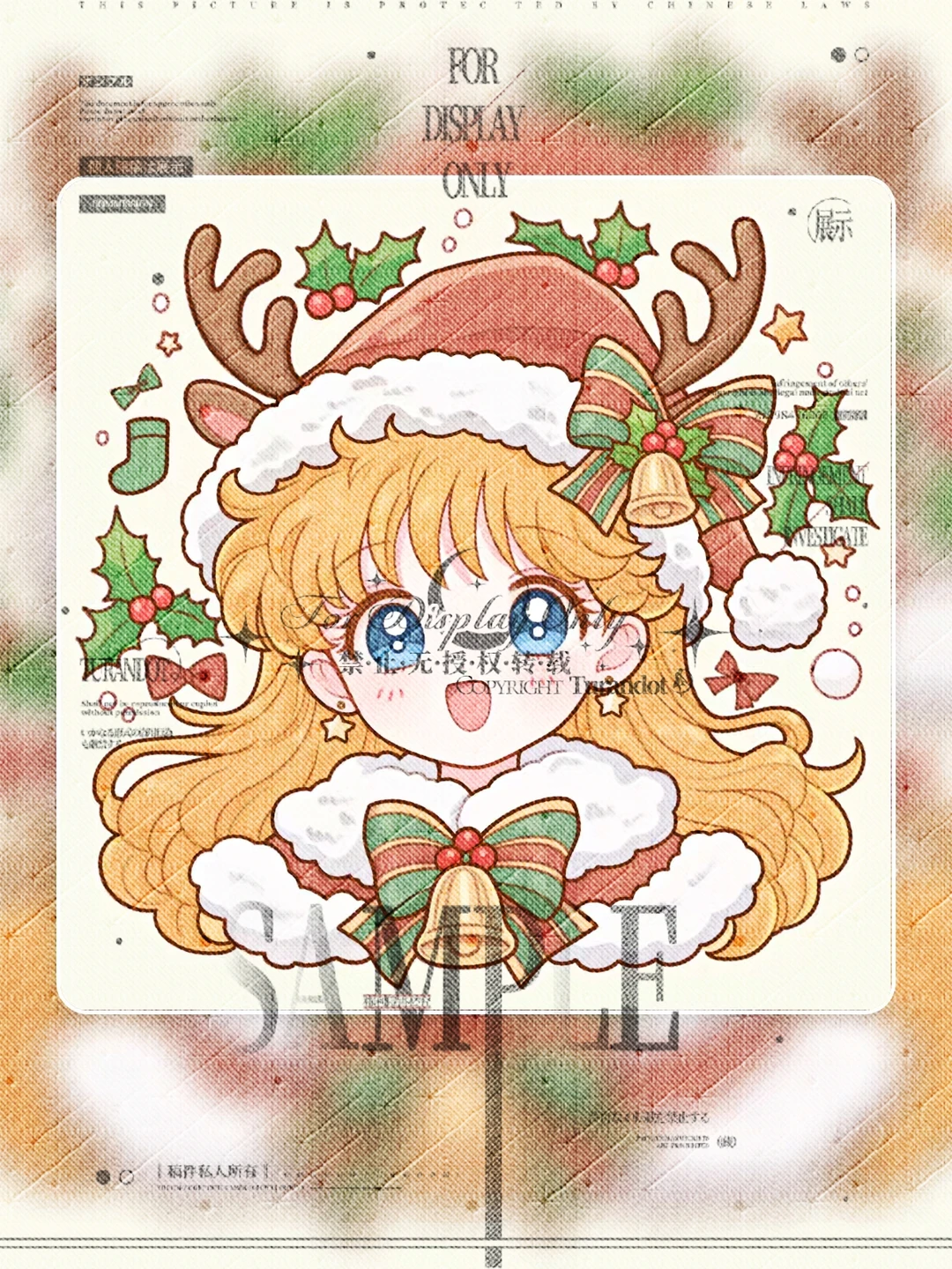 美少女战士圣诞鹿角头像✨