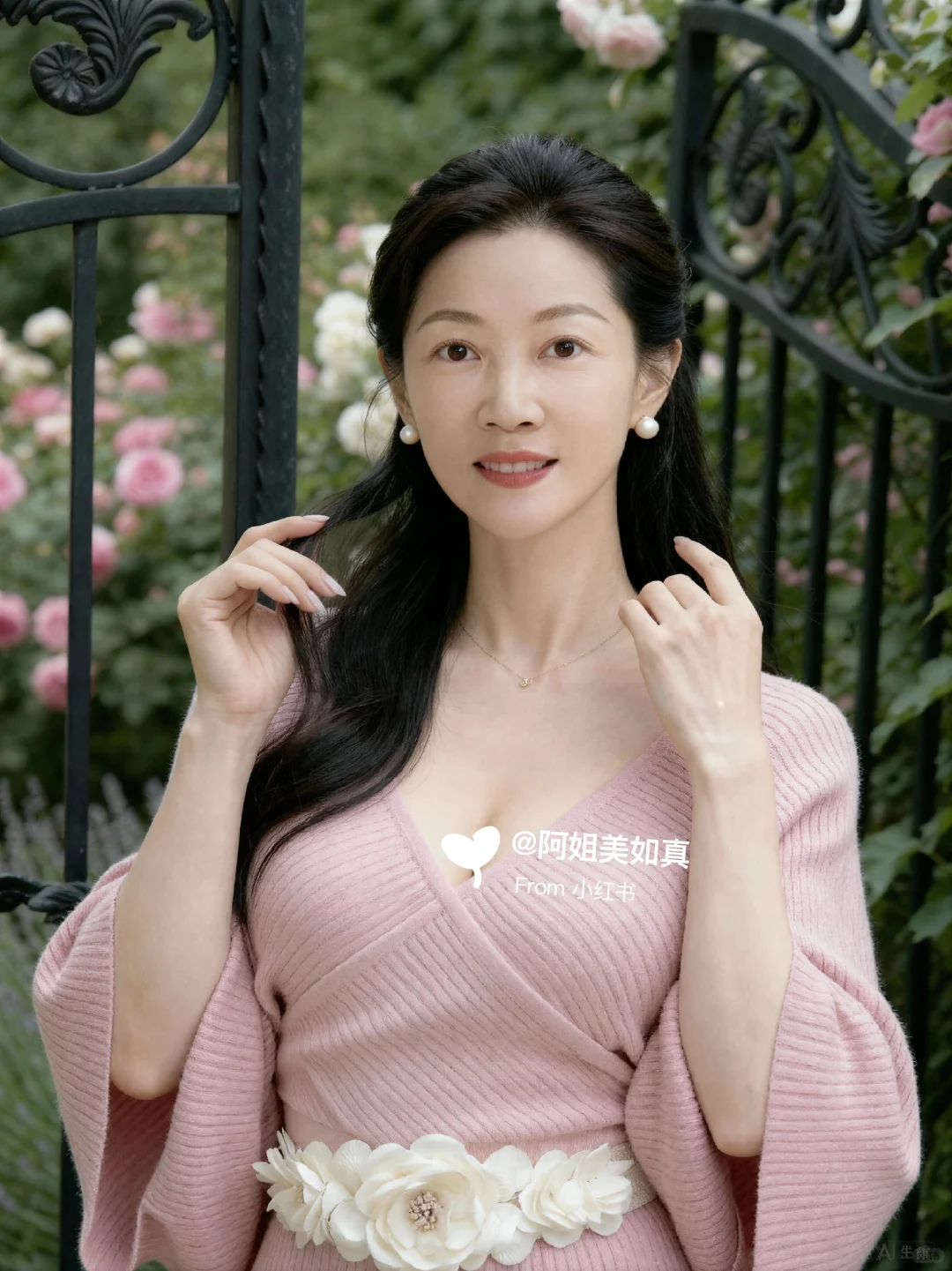 我的秘密花园，粉色连衣裙（2）