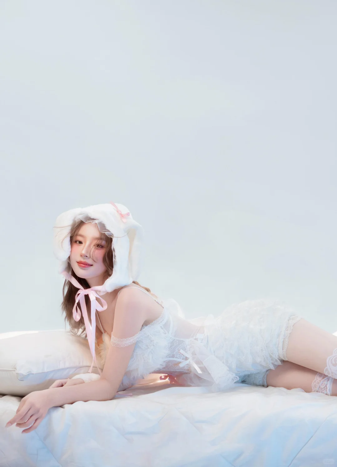 纯欲天花板！谁能拒绝这样的软萌兔系女友