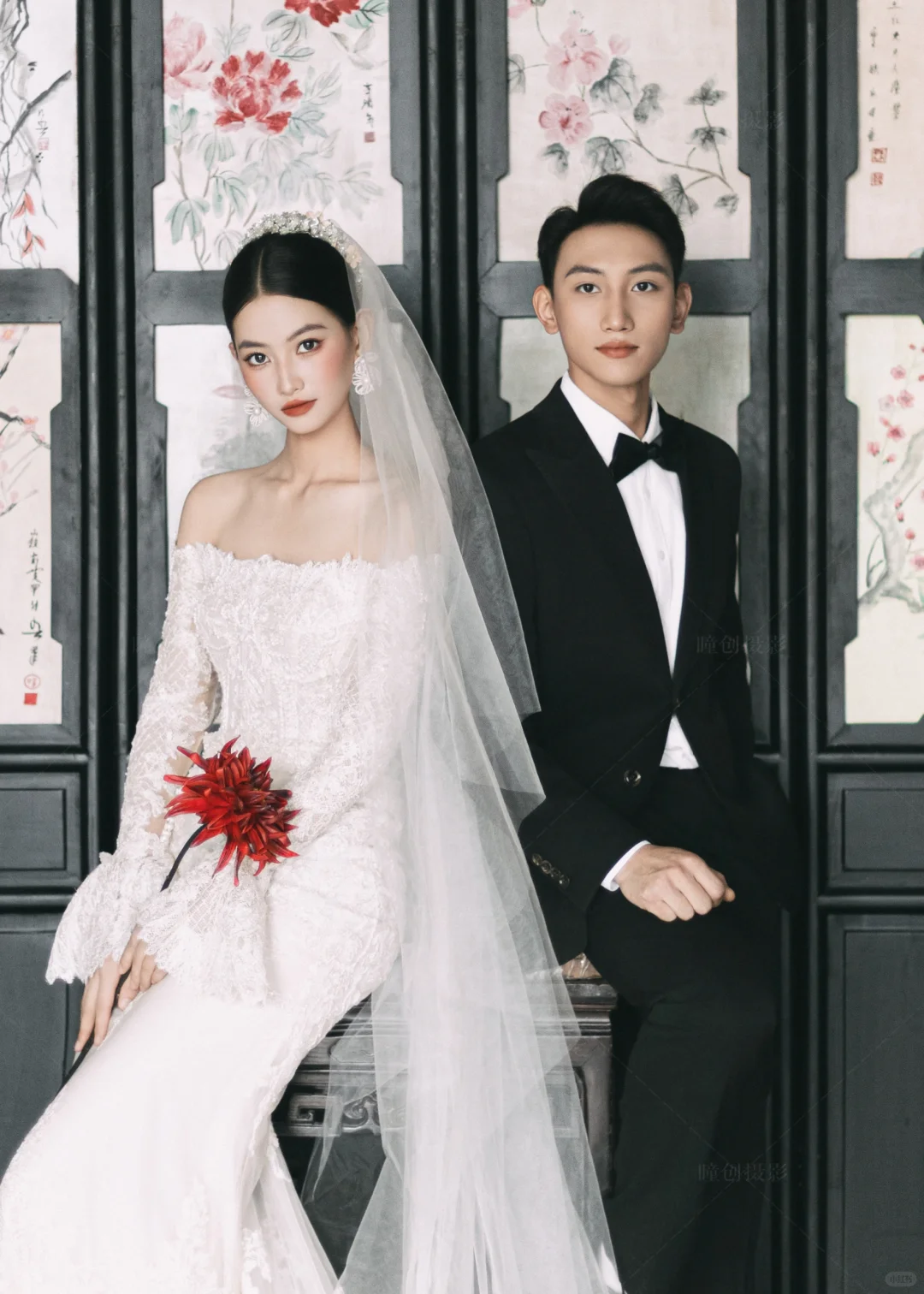 真实客片‼️女明星也太会选婚纱照风格了