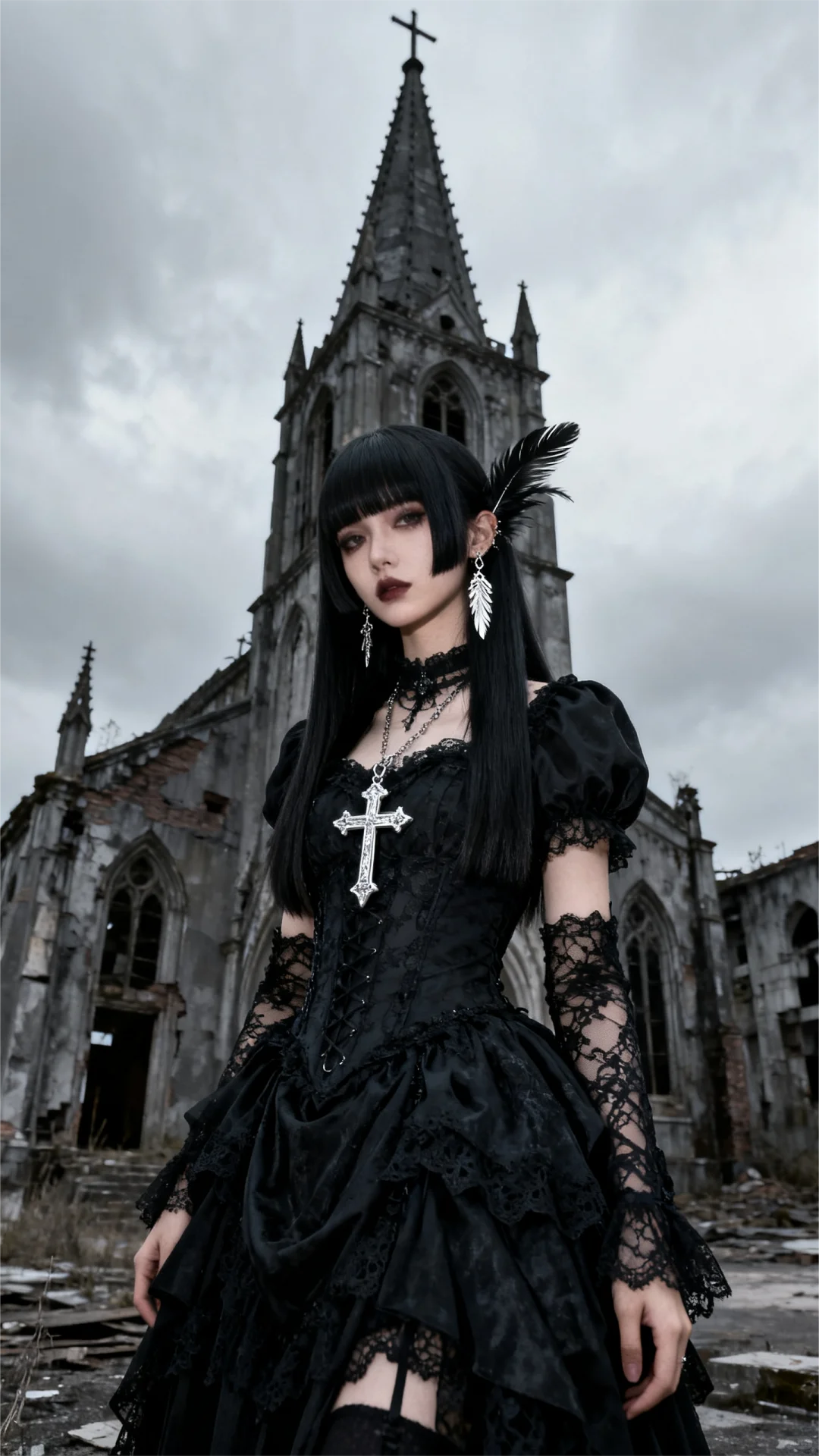 废墟与哥特洛丽塔的暗黑狂想曲🖤