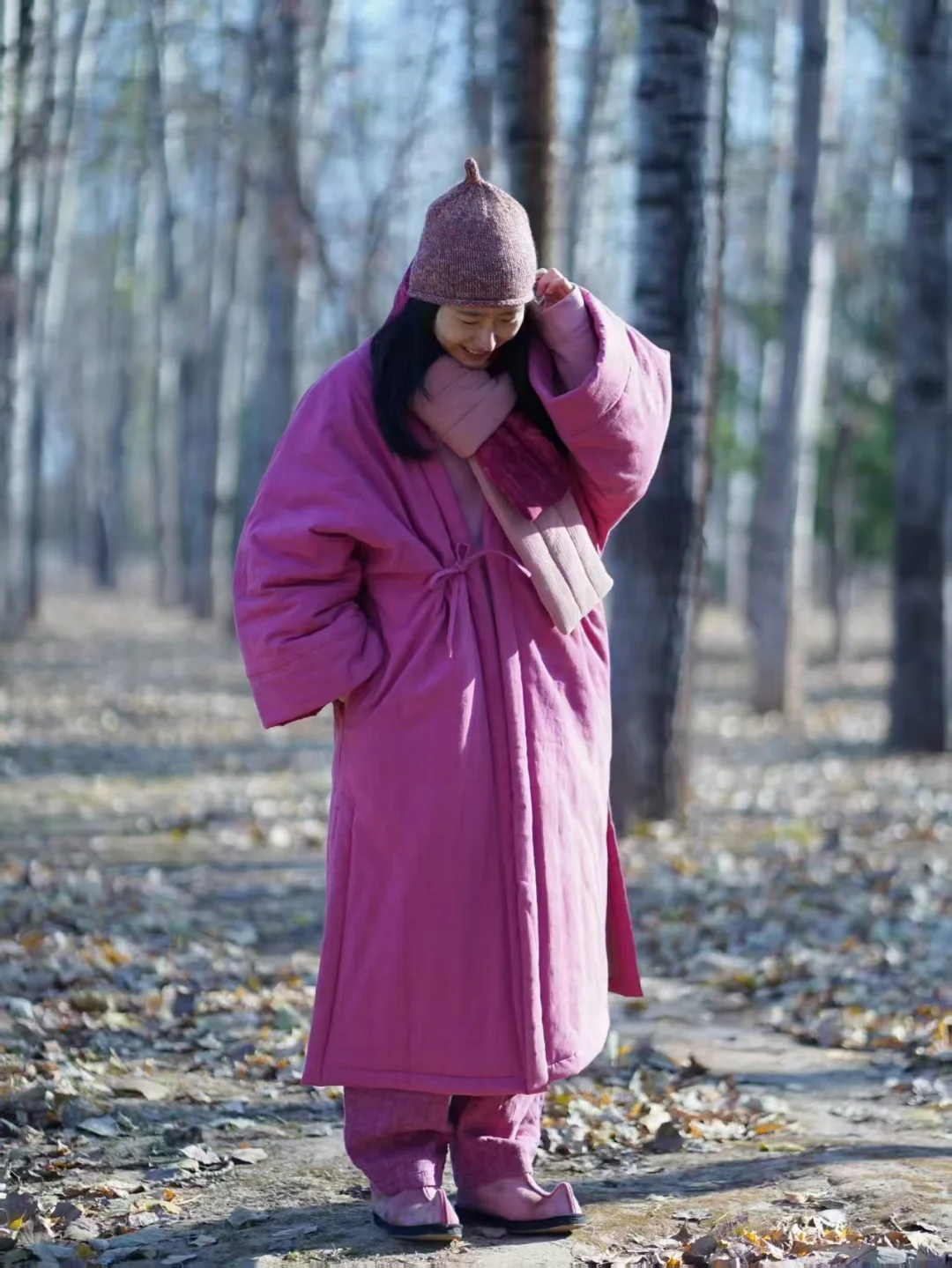 山下的家朝云棉袍把冬天穿成一首温柔的诗