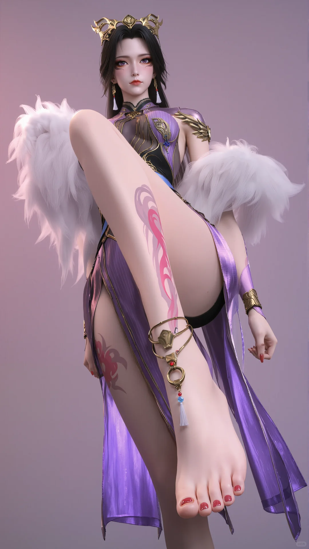 「壁纸」司妙龄，这两米长的美腿