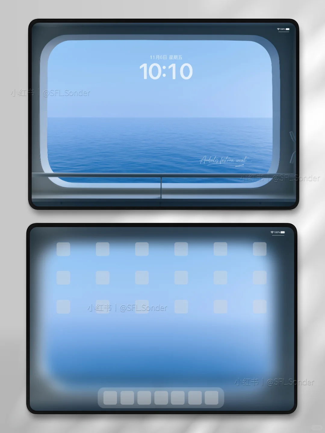 悬窗海面丨26丨高级氛围感壁纸