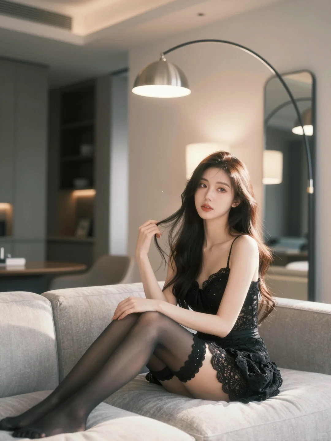 寻模特共创，睡裙的高级感谁懂啊～～～