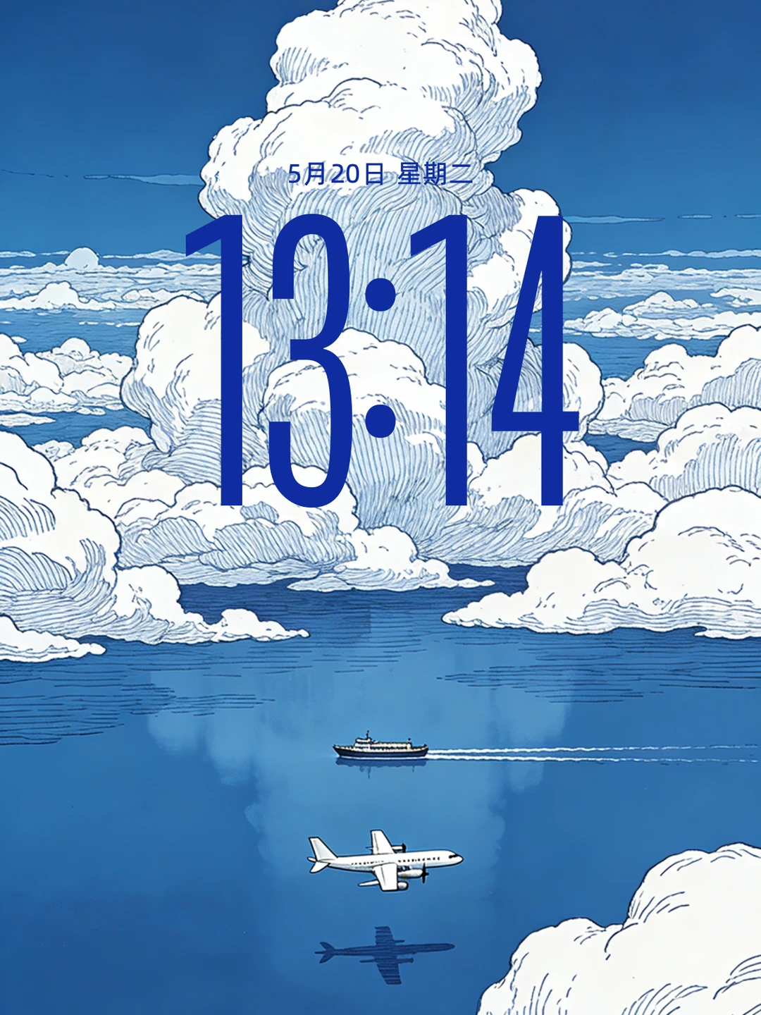 它美的好像宫崎骏电影的手稿🔵⚪️壁纸分享