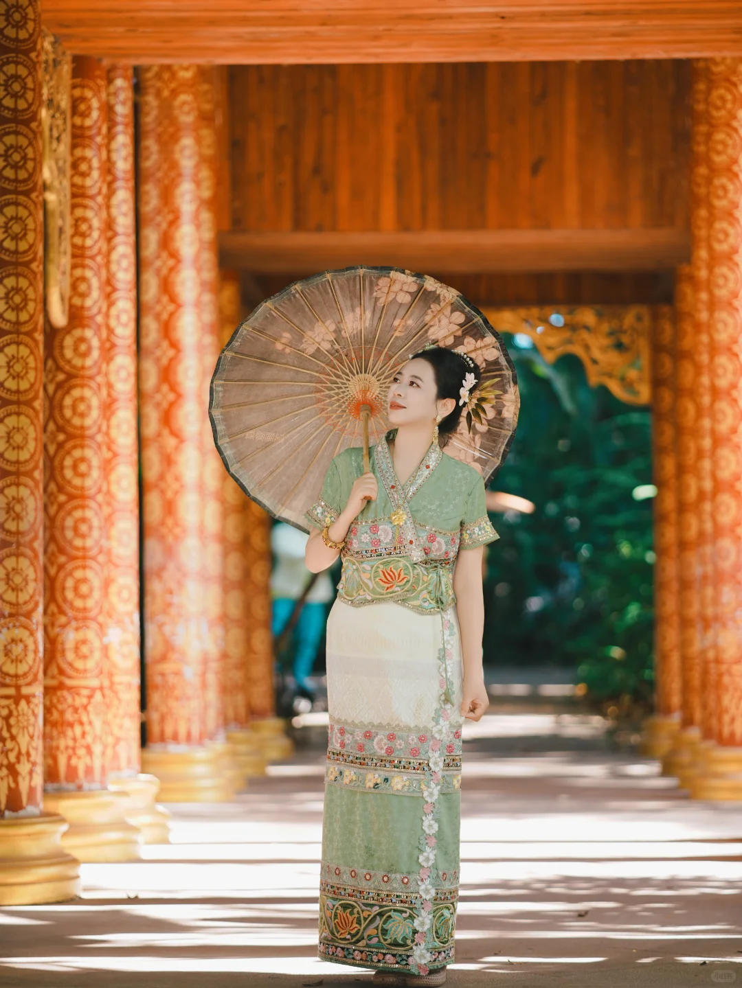 带老妈拍傣族写真！100多花得血赚💸