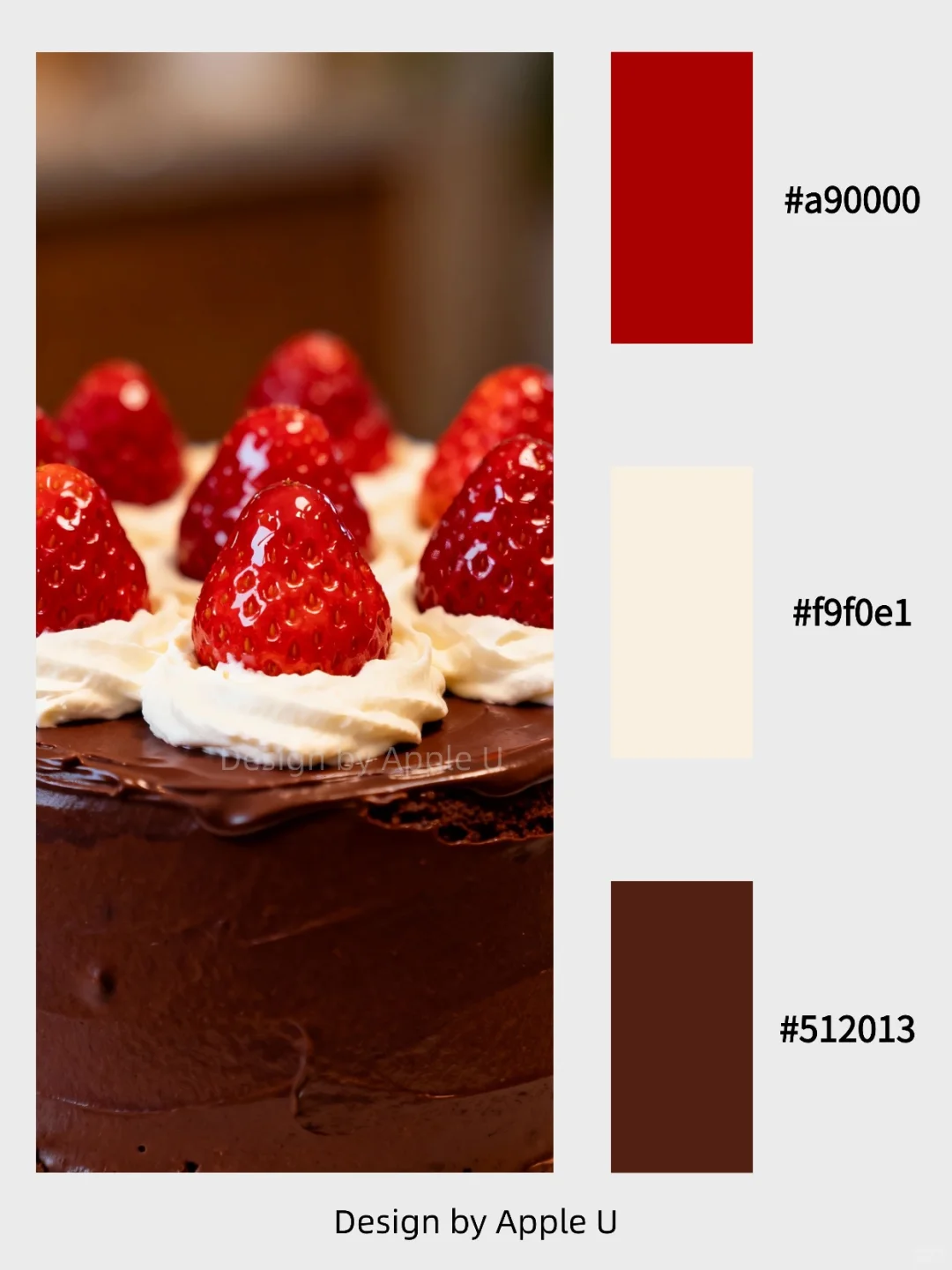 🤎❤️巧克力草莓蛋糕🍰景深壁纸