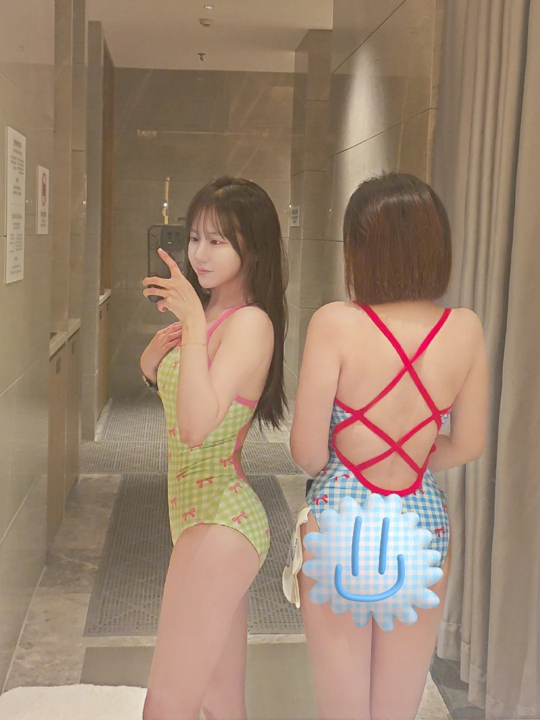 闺蜜游泳穿搭，默契满分👭