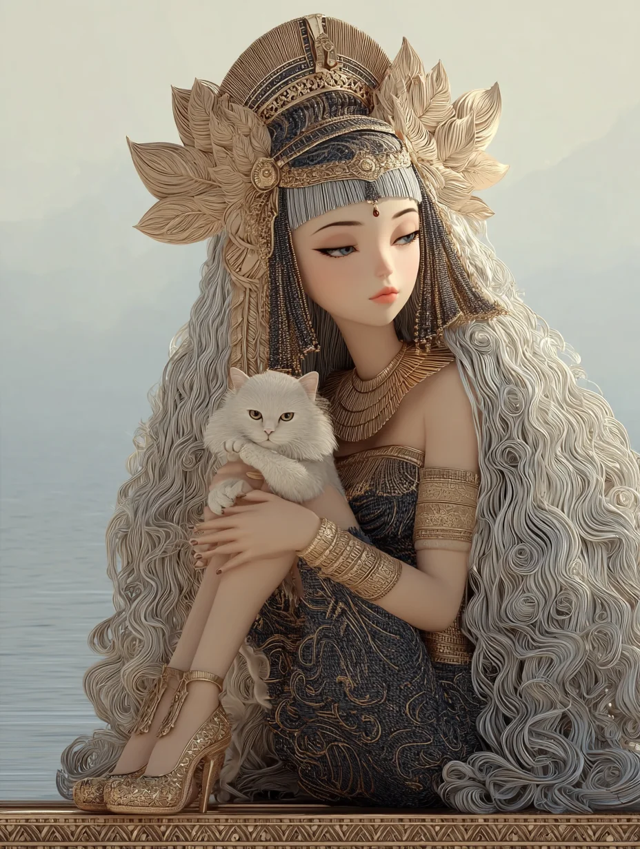 尼罗河畔的少女