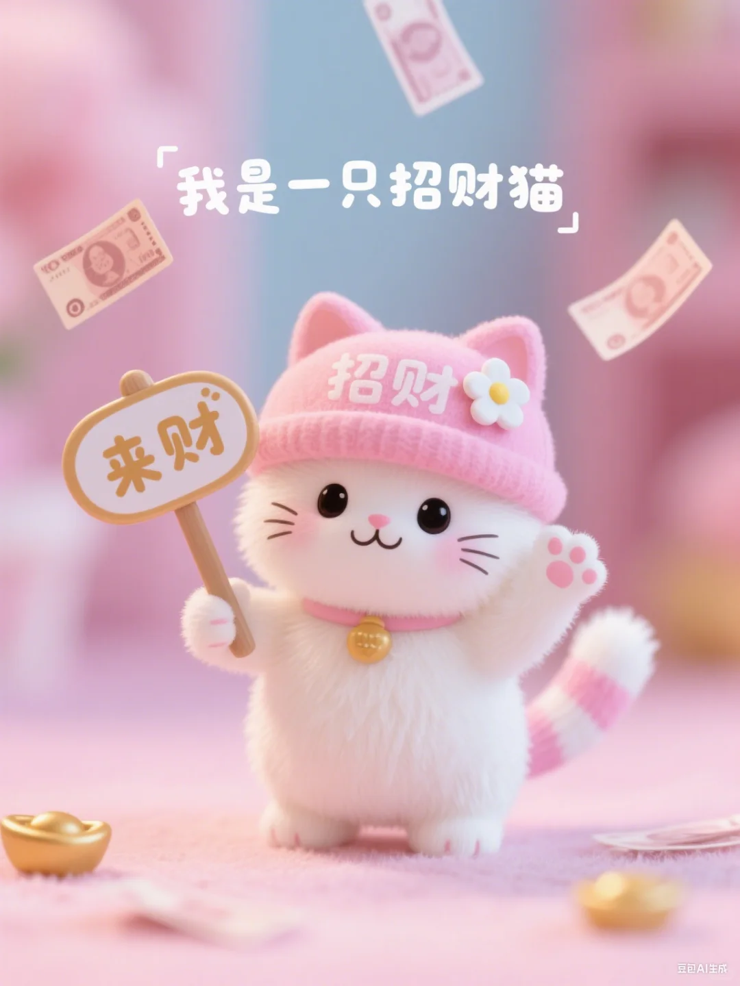 我是一只可爱又治愈的招财猫❤️