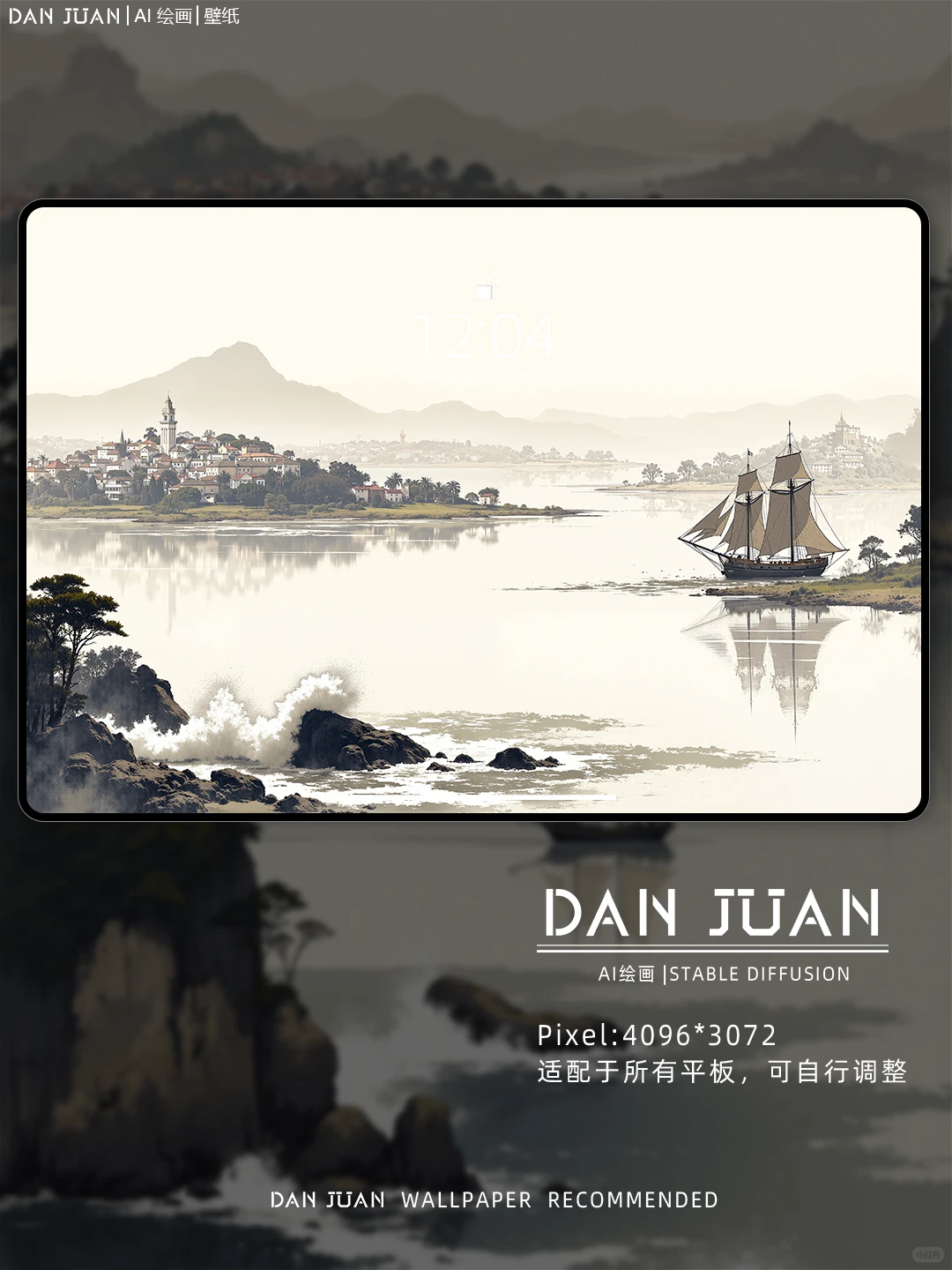 水墨江南｜蛋卷壁纸264