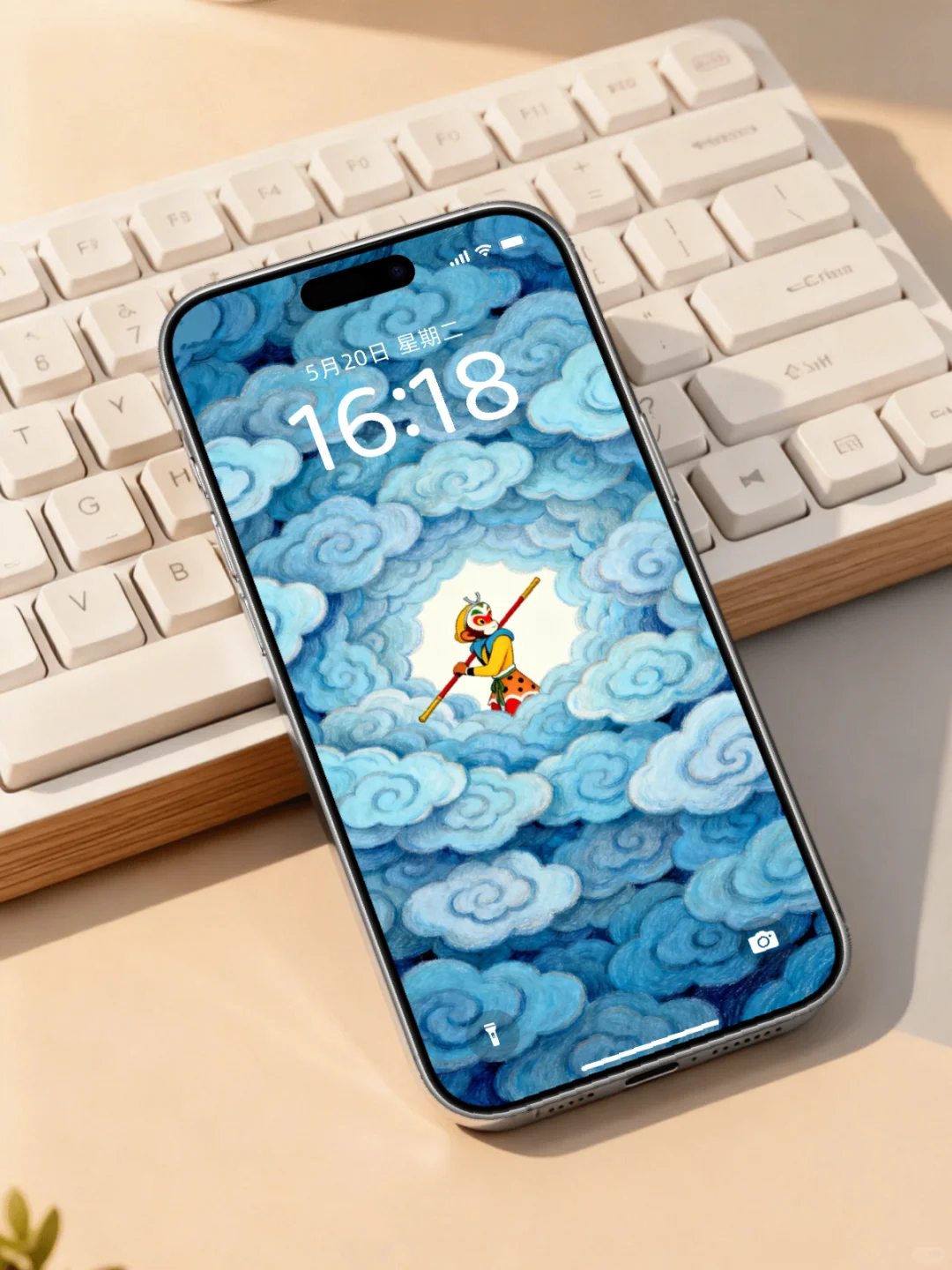 深蓝云海，大圣归来，高清手机壁纸