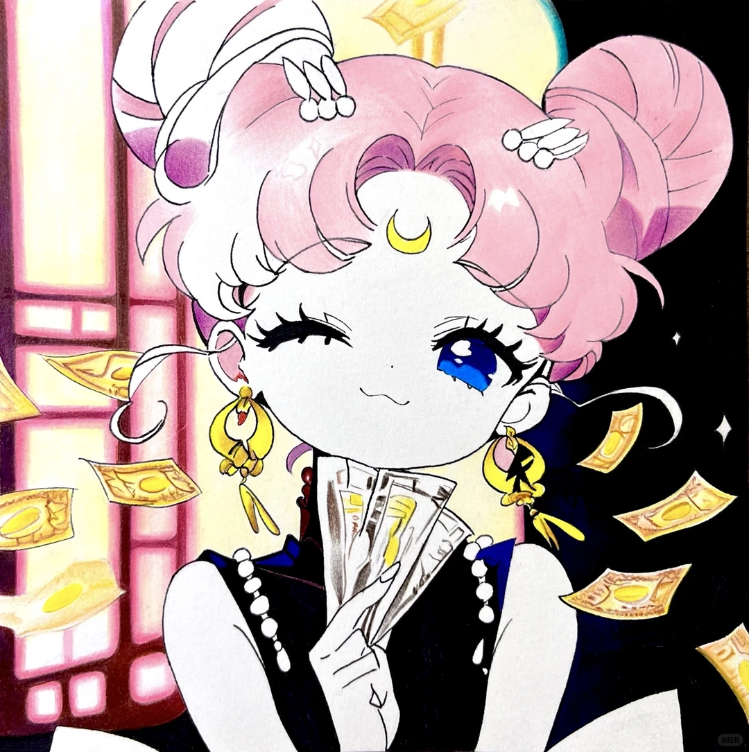 美少女战士 纯彩铅手绘