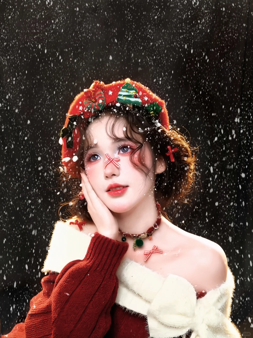 这么潦草…确定吗？！雪花精灵圣诞写真🎄