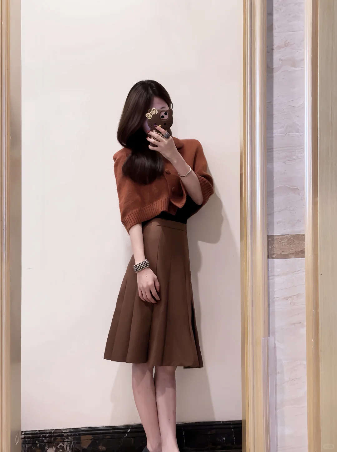 气质感法式穿搭～棕色系棕色系