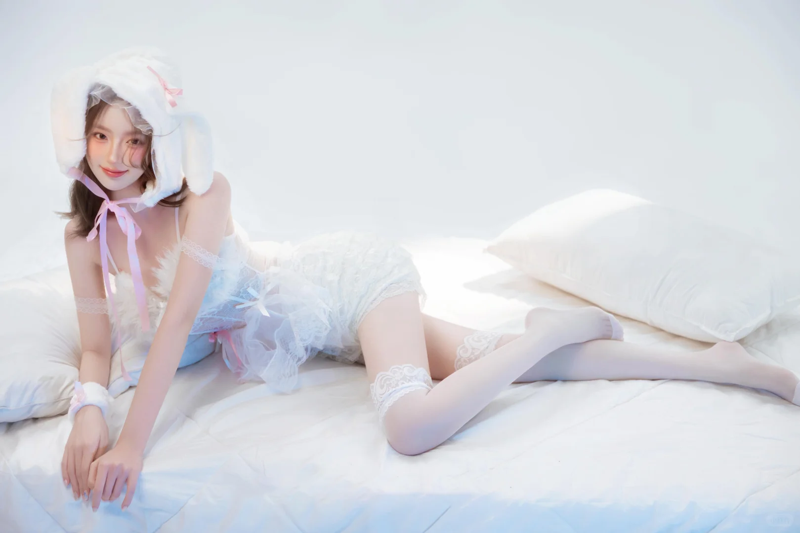 纯欲天花板！谁能拒绝这样的软萌兔系女友