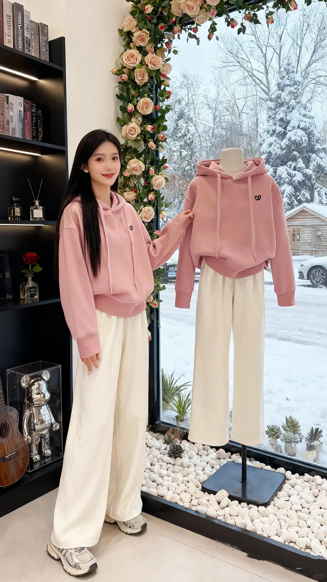 冬天怎么能少得了粉色呢