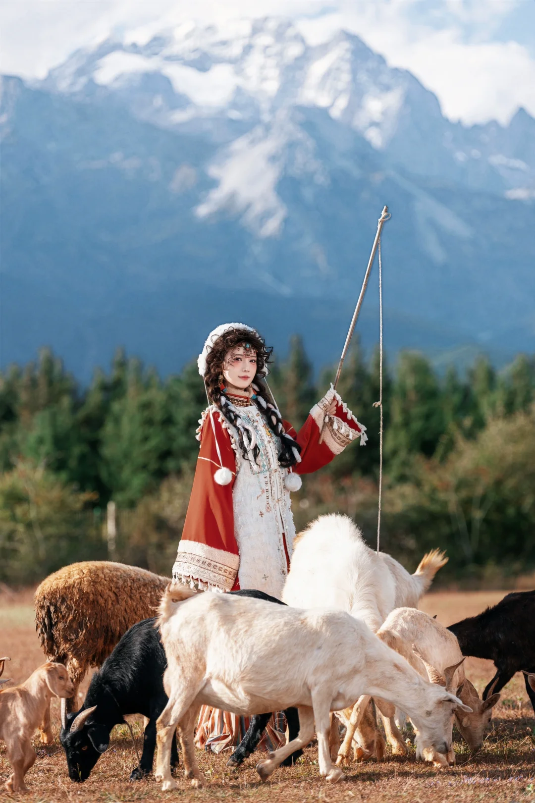 📷丽江写真｜雪山脚下拍出电影感牧羊女大片
