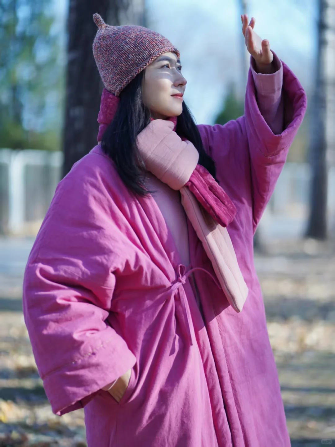 山下的家朝云棉袍把冬天穿成一首温柔的诗