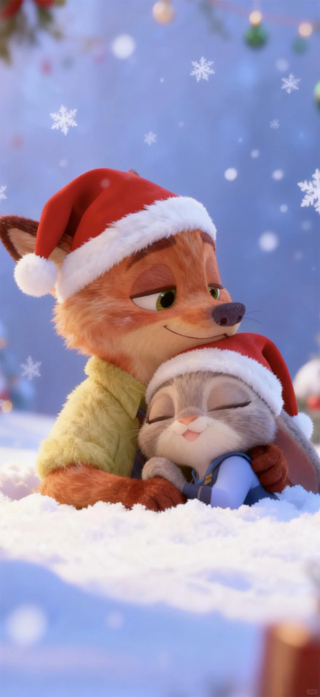 iOS26·疯狂动物城圣诞壁纸·好美！
