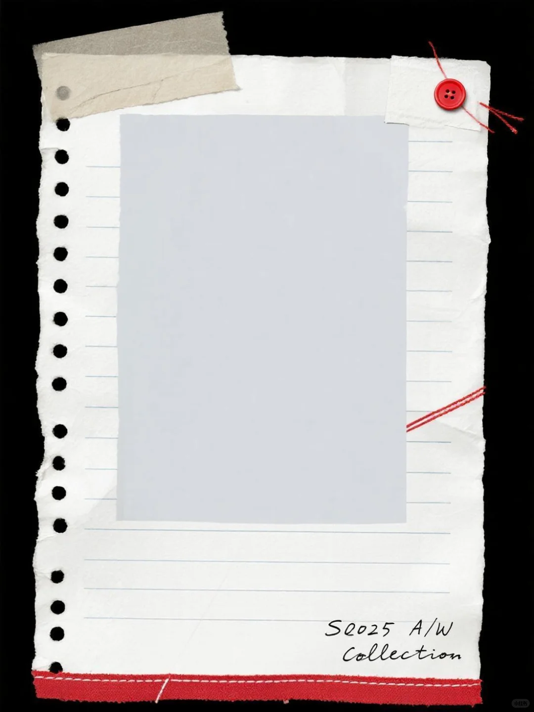 即梦素材｜红缝纫线