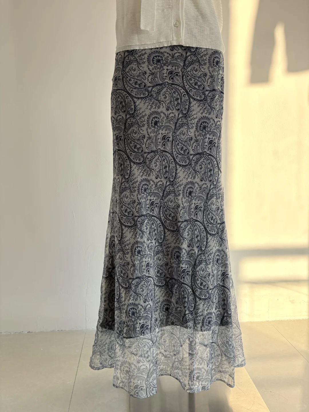 捡漏！大厂版衣，复古小众碎花蕾丝半身裙女