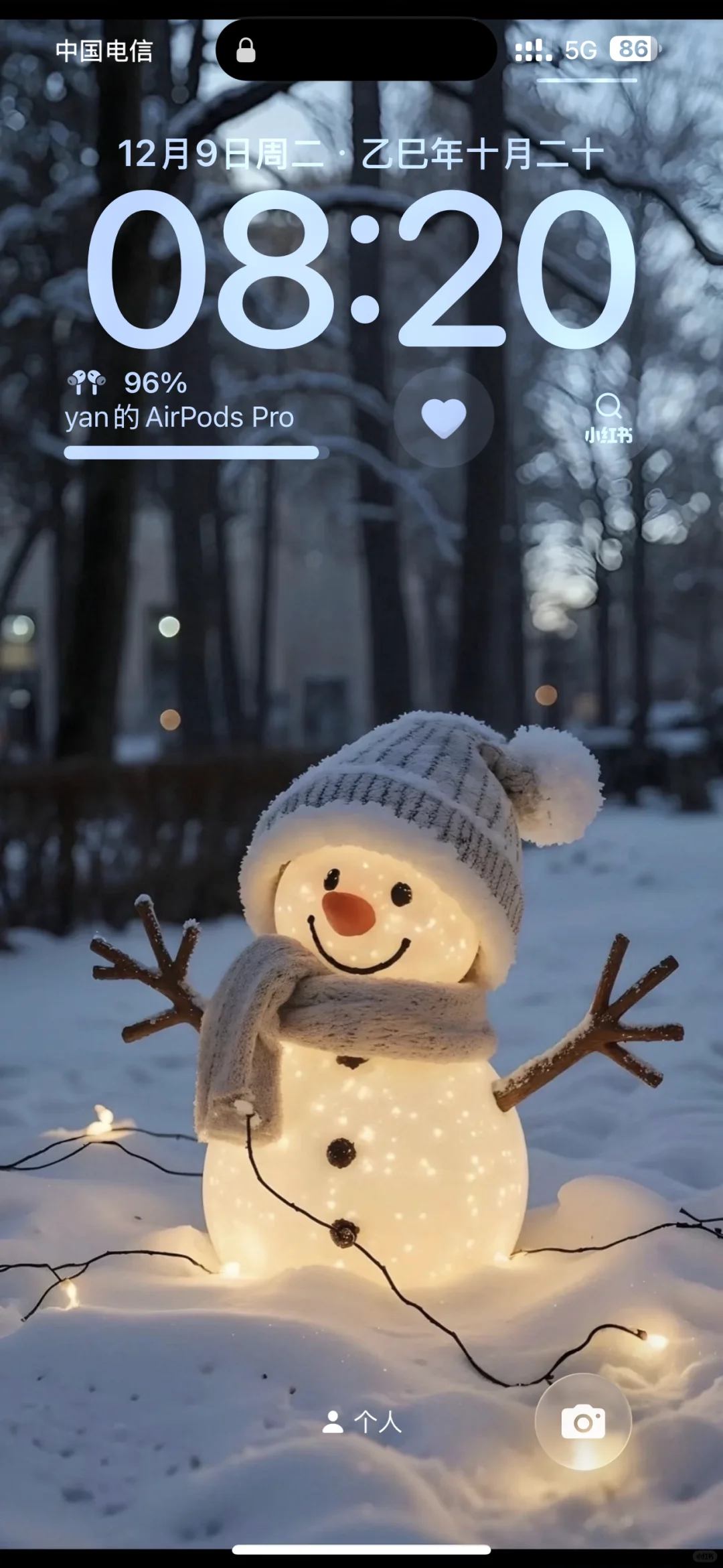 🩵丛林雪人氛围感手机📱壁纸｜可爱又治愈🤍