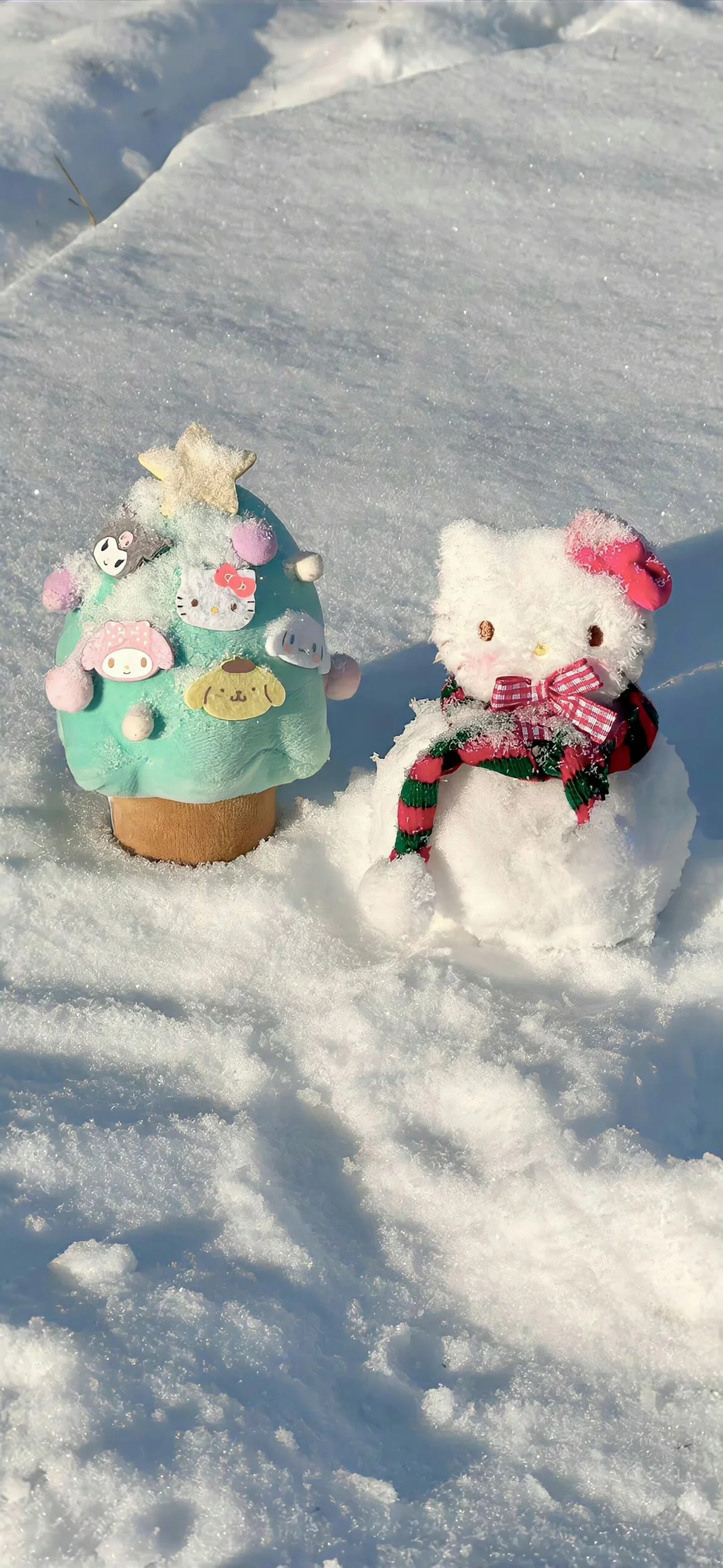 当我在冬天拥有了一套hello kitty壁纸后