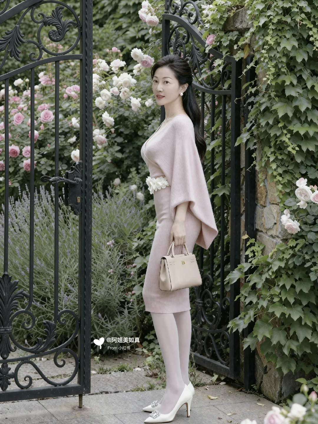 我的秘密花园，粉色连衣裙（2）